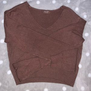 Brown brandy Melville John halt sweater